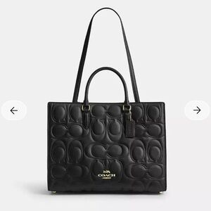 Coach Signature Black Tote